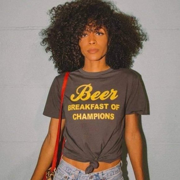 NWT Electric West Beer Breakfast of Champions Tee - Picture 1 of 4